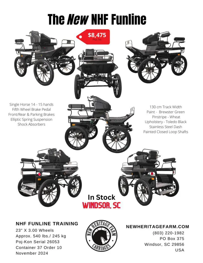 New Heritage Farm Funline single horse wagonette carriage